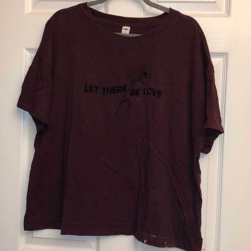Oversized cropped T